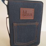 Forro para Biblia Latinoamericana bolsillo mezclilla