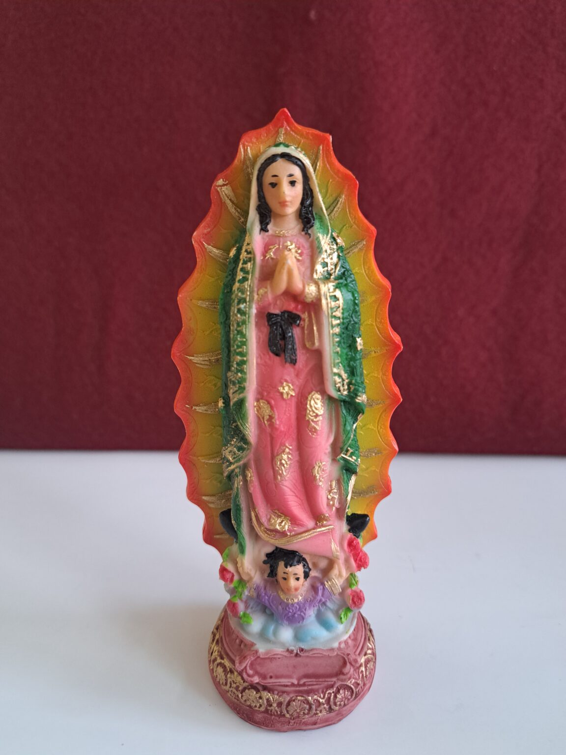 Virgen de Guadalupe bulto 15 cm