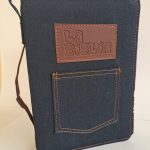 Forro para Biblia Latinoamericana letra grande mezclilla