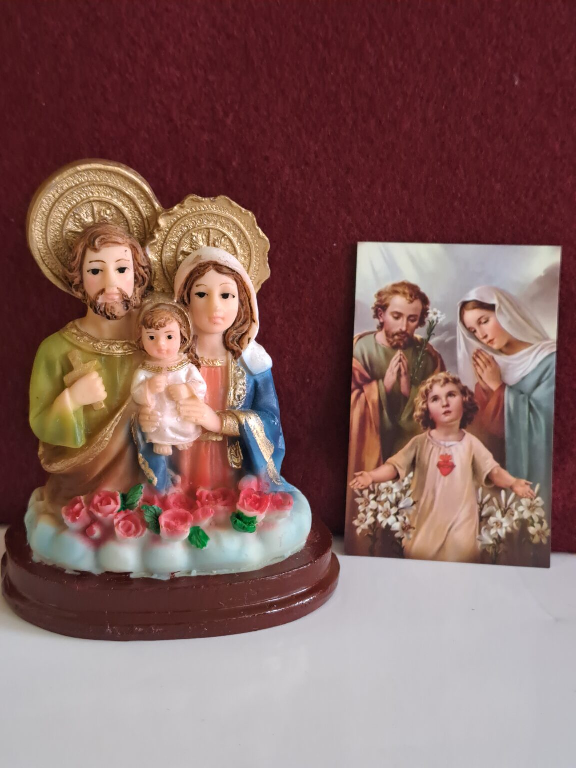 Kit Sagrada Familia busto 8 cm + 10 estampas