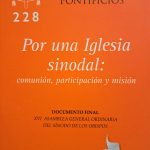 Por una Iglesia sinodal: comunión, participación y misión # 228 / Documento final