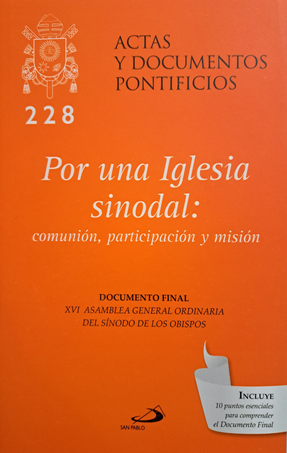Por una Iglesia sinodal: comunión, participación y misión # 228 / Documento final