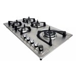 ESTUFA EMPOTRABLE 5 QUEMADORES ACERO INOXIDABLE