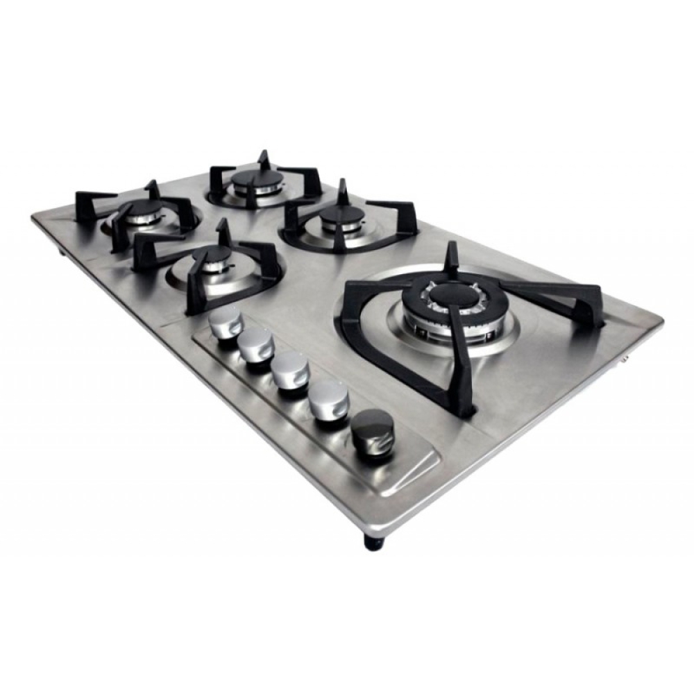 ESTUFA EMPOTRABLE 5 QUEMADORES ACERO INOXIDABLE