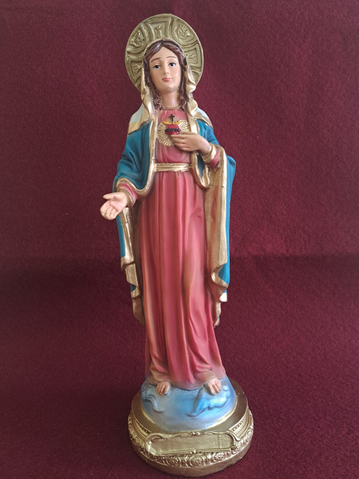 Virgen Corazón de María bulto 30 cm