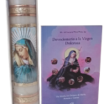 Pack Devocionario a la Virgen Dolorosa + Cirio de 20 x 4.5 cm