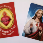Pack 50 Estampas con oración - Detente Enemigo y Sagrado Corazón