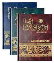 Biblia Latinoamérica Letra Grande (Color puede variar según existencias)