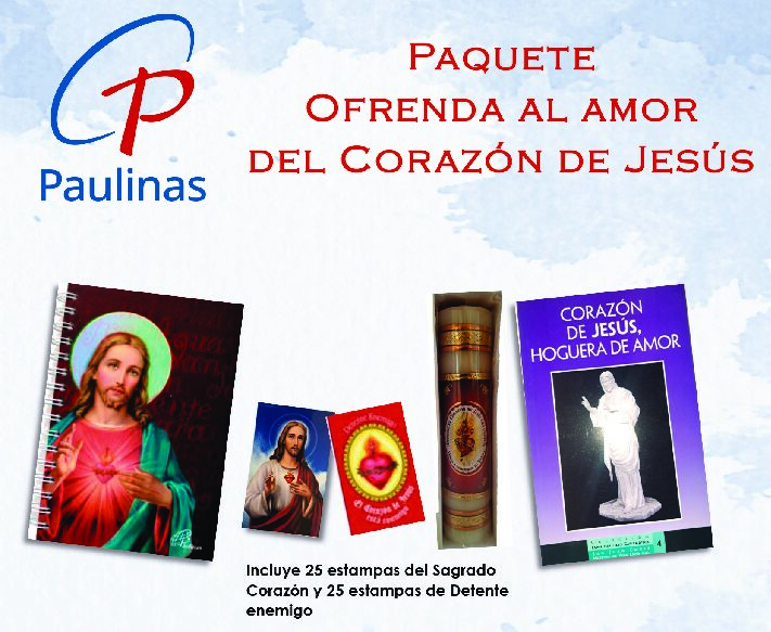 Paquete ofrenda al amor del Corazón de Jesús