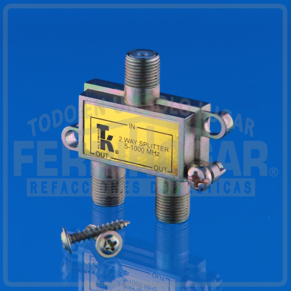 DIVISOR 2 SALIDAS T.V. 75 OHMS 007167