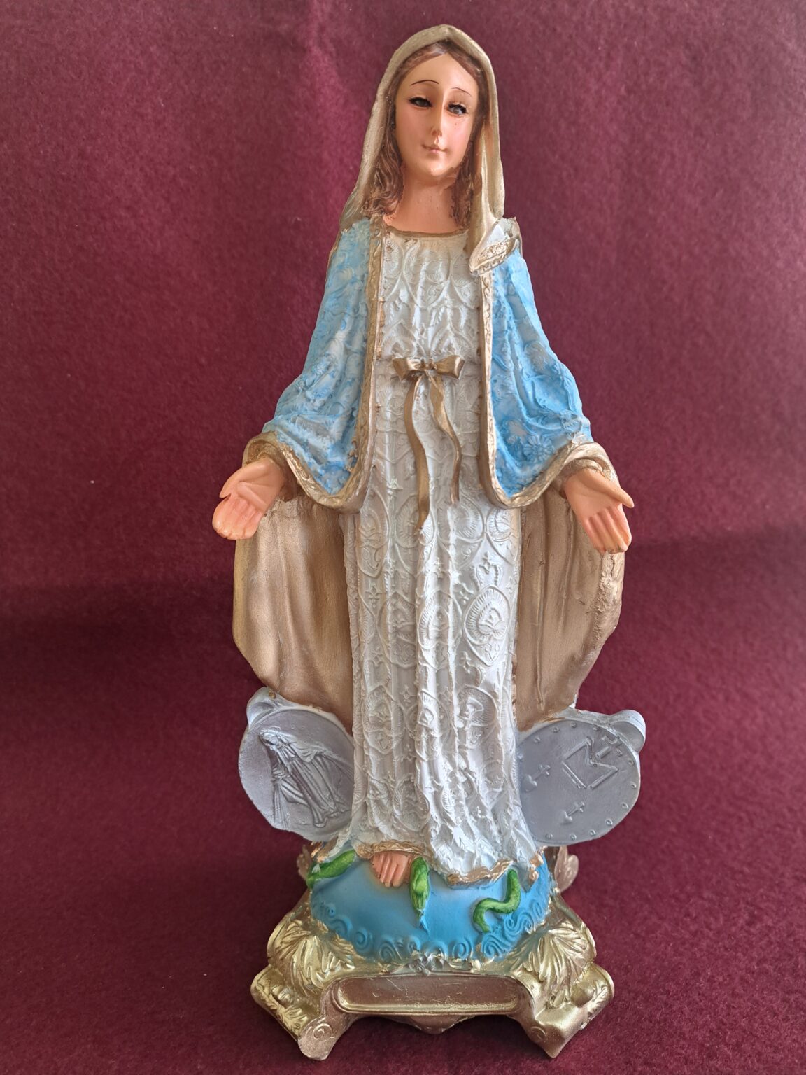Virgen de la Medalla Milagrosa bulto 30 cm