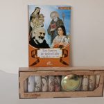 Kit Mini Velas 12 santos diversos + Libro de los santos julio-agosto-septiembre