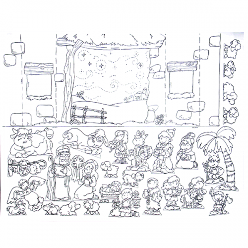 Poster Biblica 2  Para armar nacimiento