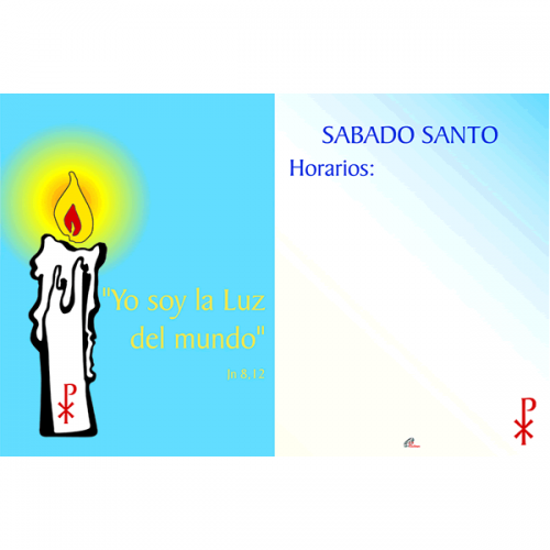 Poster Horario Semana Sta. 5 (sábado)